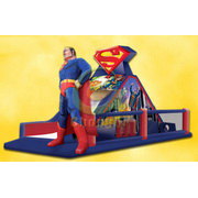 wave inflatable superman slide